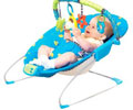 baby in bouncy chair