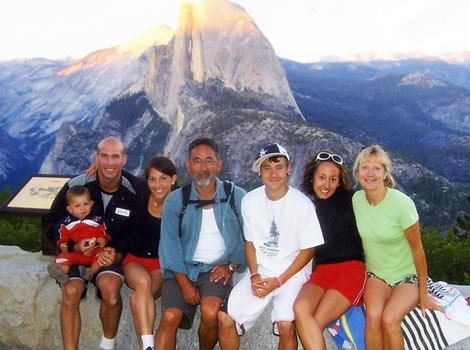 Jamies family at Yosemite