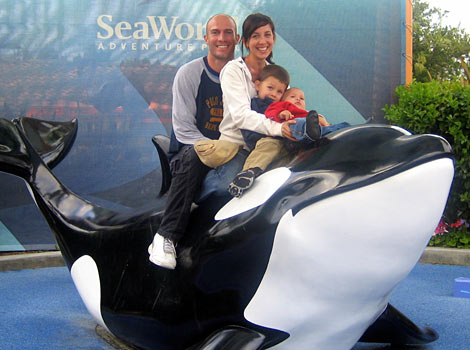 family at SeaWorld