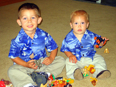 our presious children in matching shirts