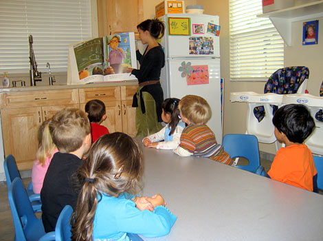 kids listening intently to a story
