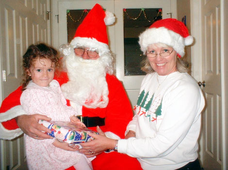 Santa Claus comes to Building Blocks Home Daycare