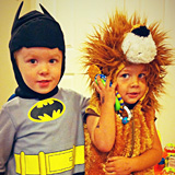 children playing dress up