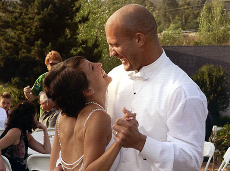 Eric and Jamie dancing at wedding reception